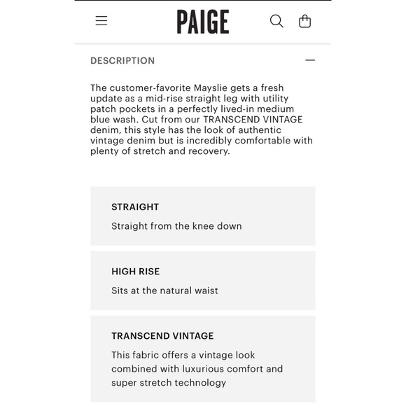 PAIGE Mayslie Straight Leg Ankle Pants Size 28 - Picture 6 of 11